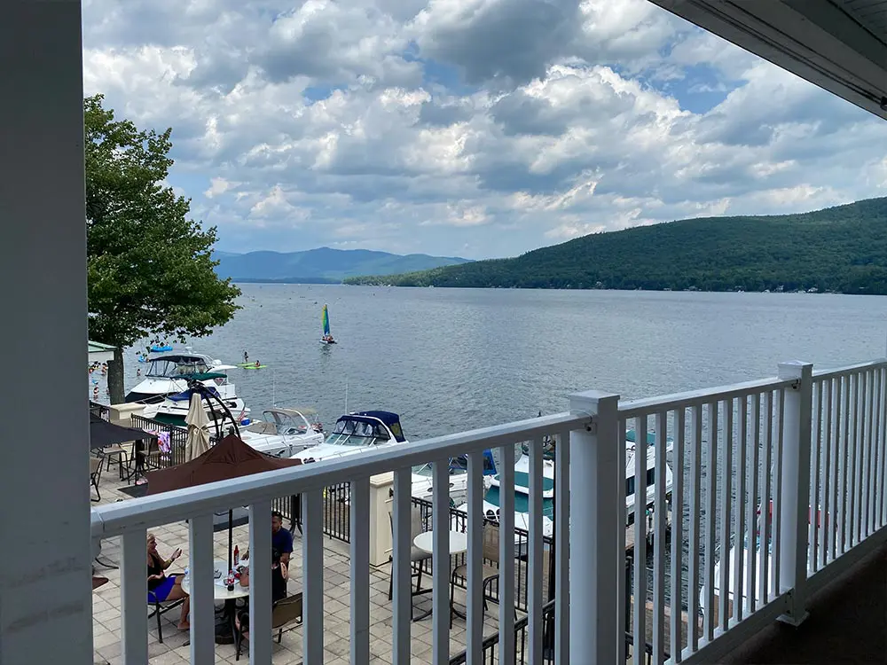 looking out over lake george